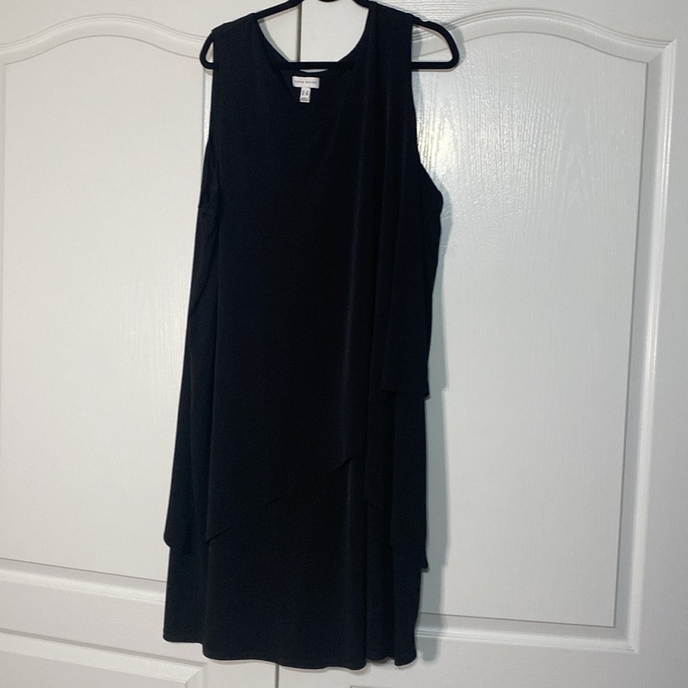 Susan Graver Every Day Midi Dress Black Women’s Size 3X